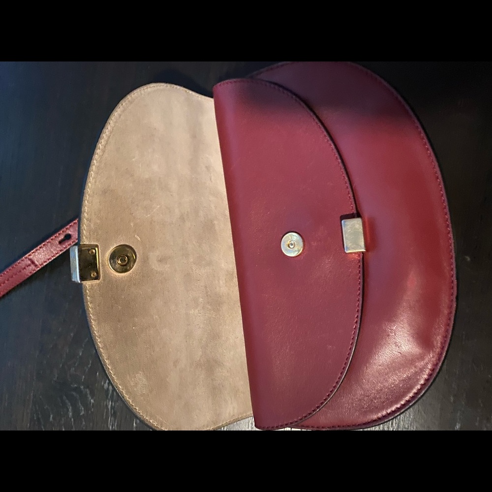 Chloe Georgia maroon leather cross body bag - Picture 2 of 4